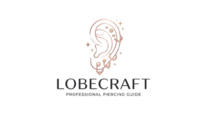 Lobecraft logo - Sophisticated piercing guides with elegant ear lobe and jewelry design
