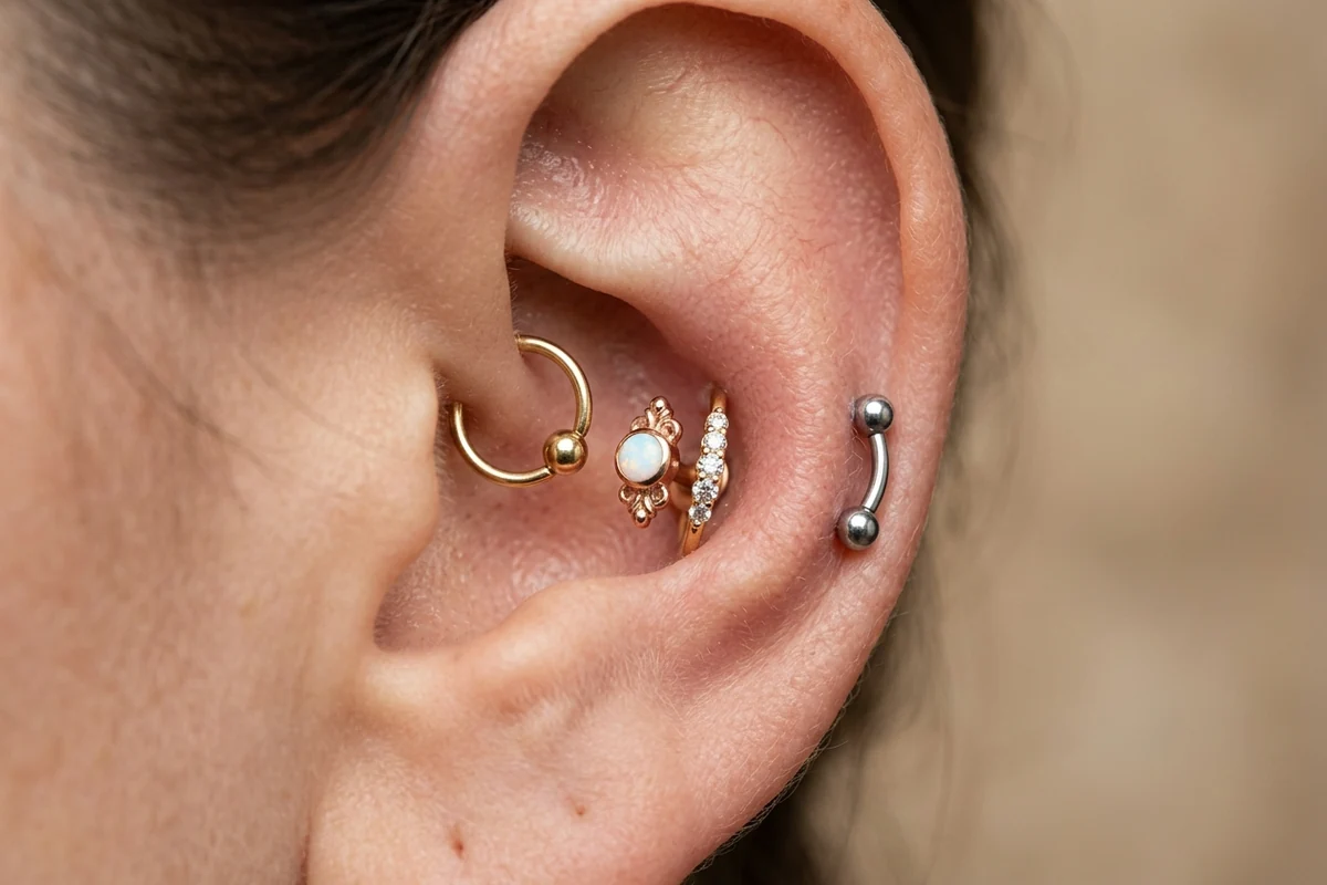 The Main Jewelry Styles for a Conch Conch piercing jewelry - The Main Jewelry Styles for a Conch