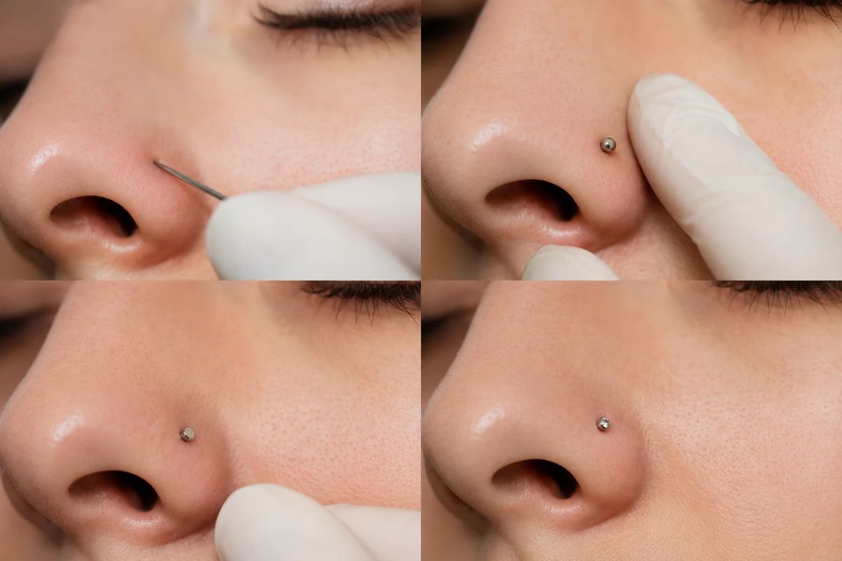 how to make nose piercing for nose types