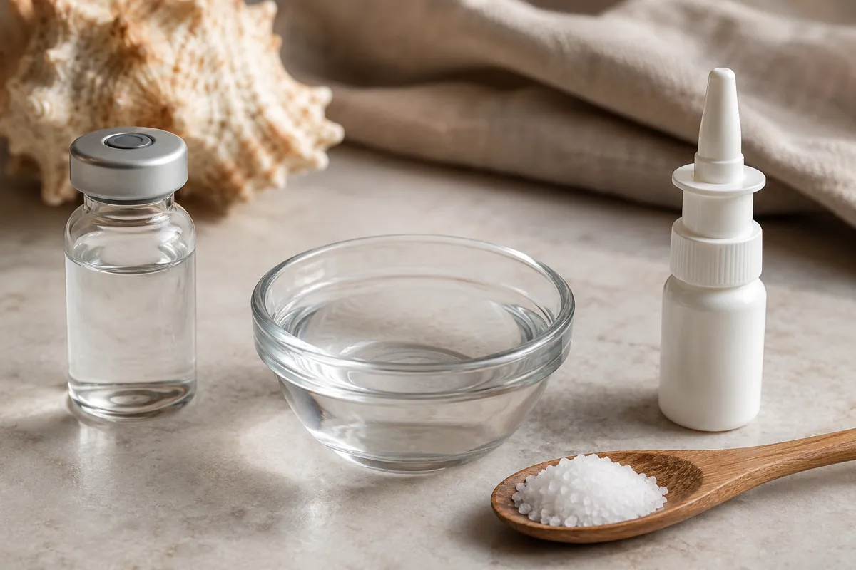 how to make sterile saline solution for nose piercing