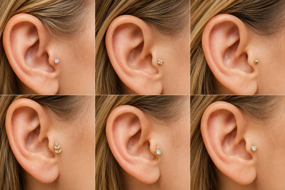 how to make tragus earrings how to make tragus earrings