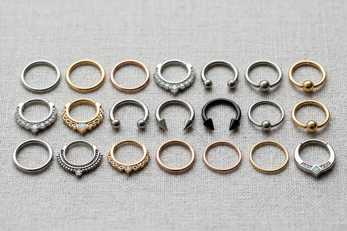 The Main Styles of Septum Rings Septum rings - The Main Styles of Septum Rings