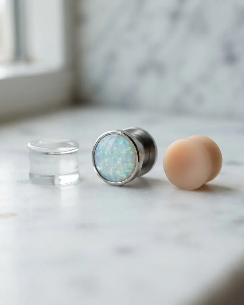 Close-up illustrating what a glass retainer actually is, and how it differs from a plug or hider
