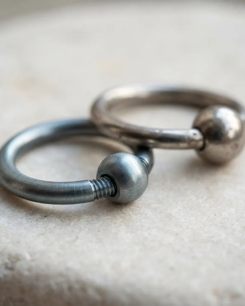 Detail view of implant-grade titanium (ASTM F136) versus "surgical steel" you cannot verify