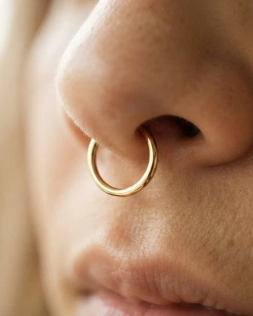 Close-up illustrating what "healed" actually means for a septum
